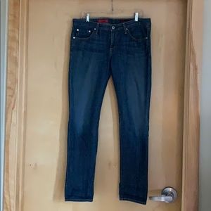 AG Stilt Jeans, Dark Indigo Wash